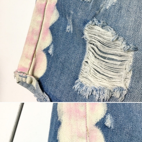 NWT🌟 It's Me Pink Tie Dye Jean Shorts - Picture 2 of 5